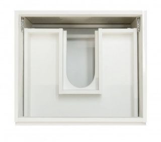 Напольная тумба с раковиной Эстет Dallas Luxe ФР-00009666 Л 105см два ящика белый